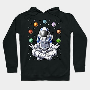 Astronaut Juggling Space Planets Hoodie